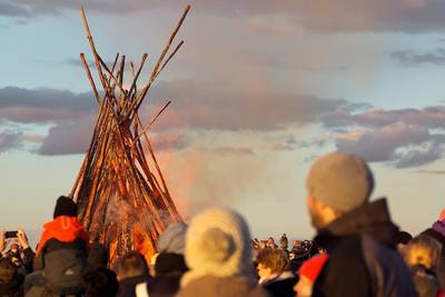 Frühlingsfeuer in Rußdorf