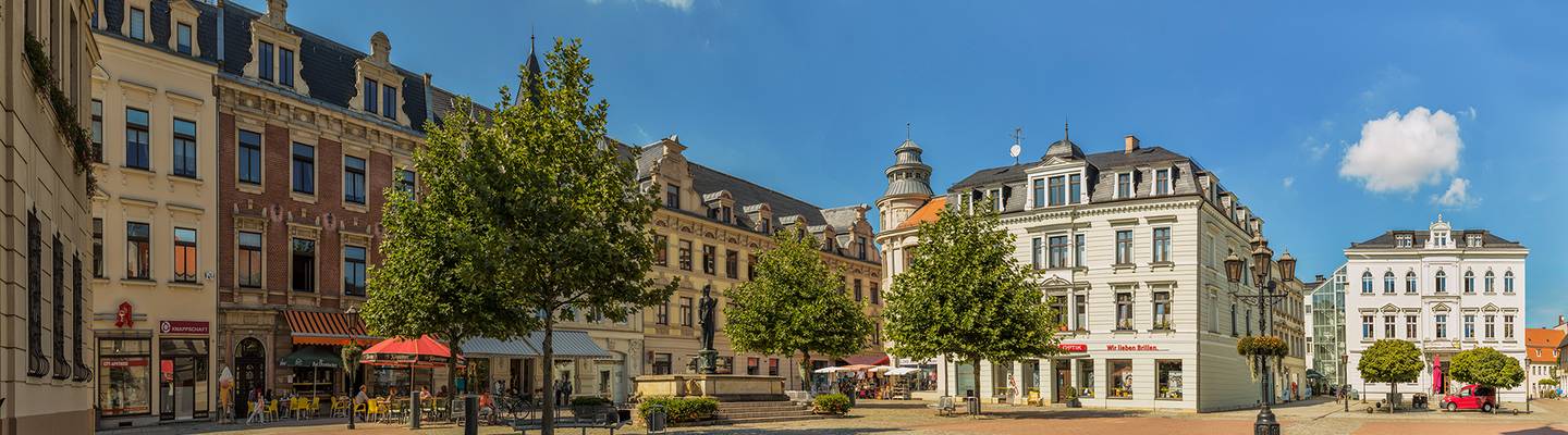 Crimmitschau Marktplatz 2  220 x 90 cm